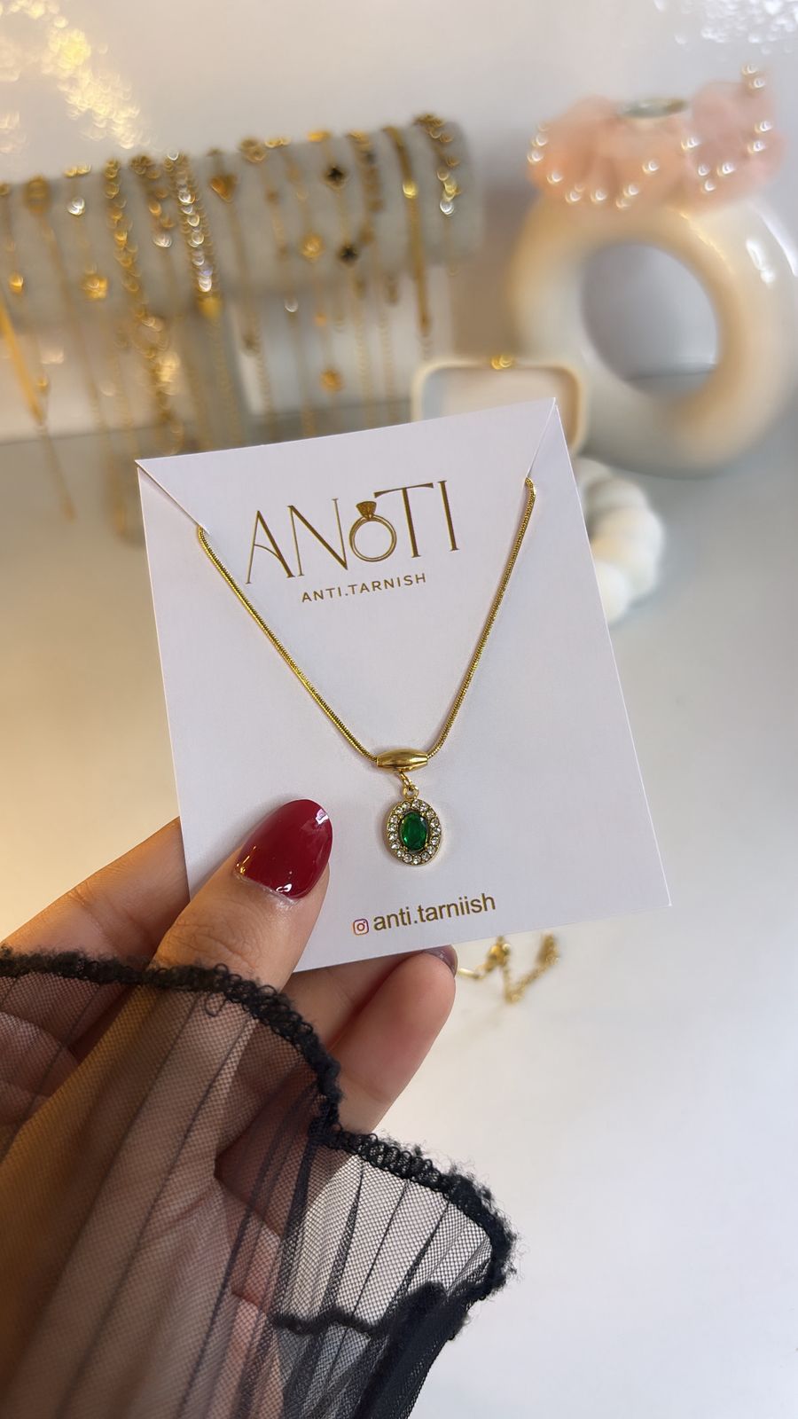 Green Oval Pendant