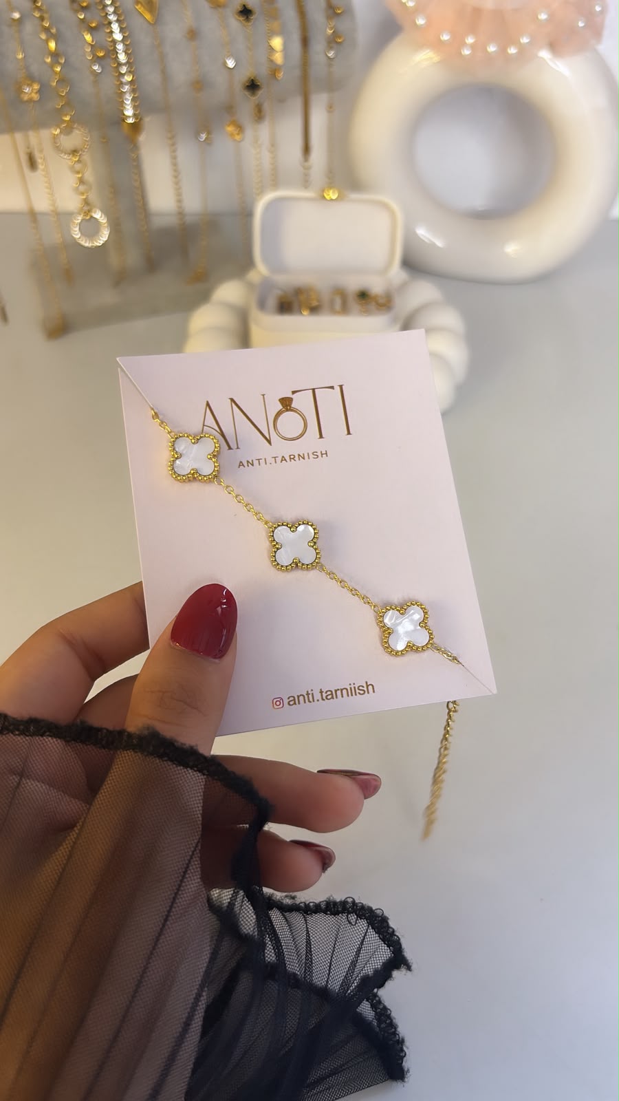 White Clover Bracelet