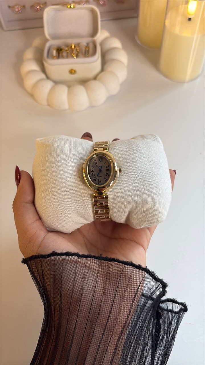 Grey Oval Watch