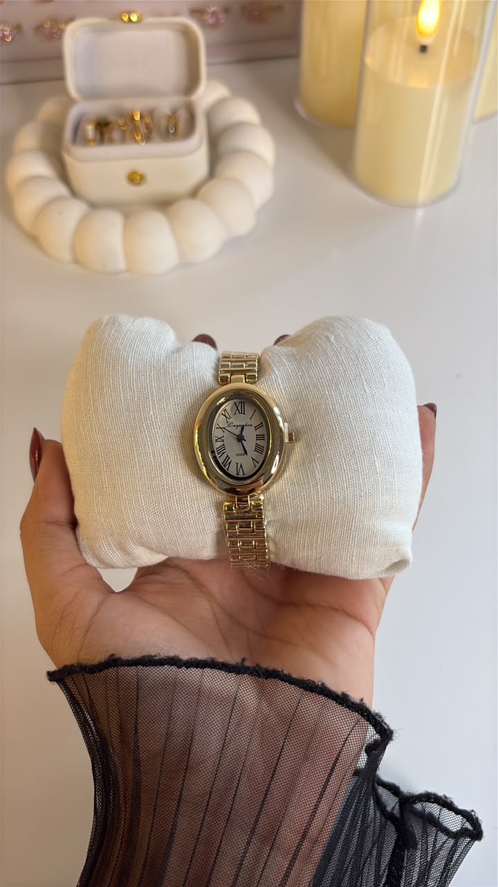 White Oval Watch