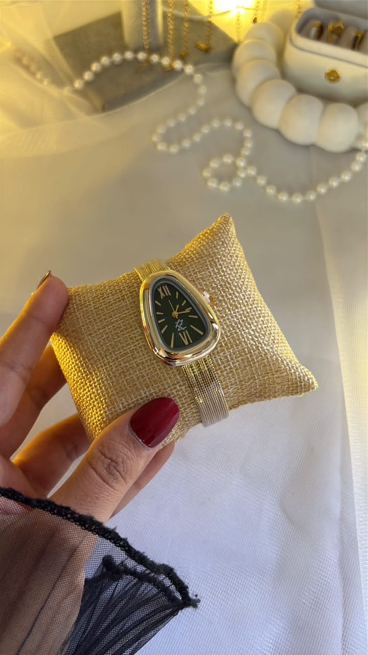 Golden Teardrop Watch