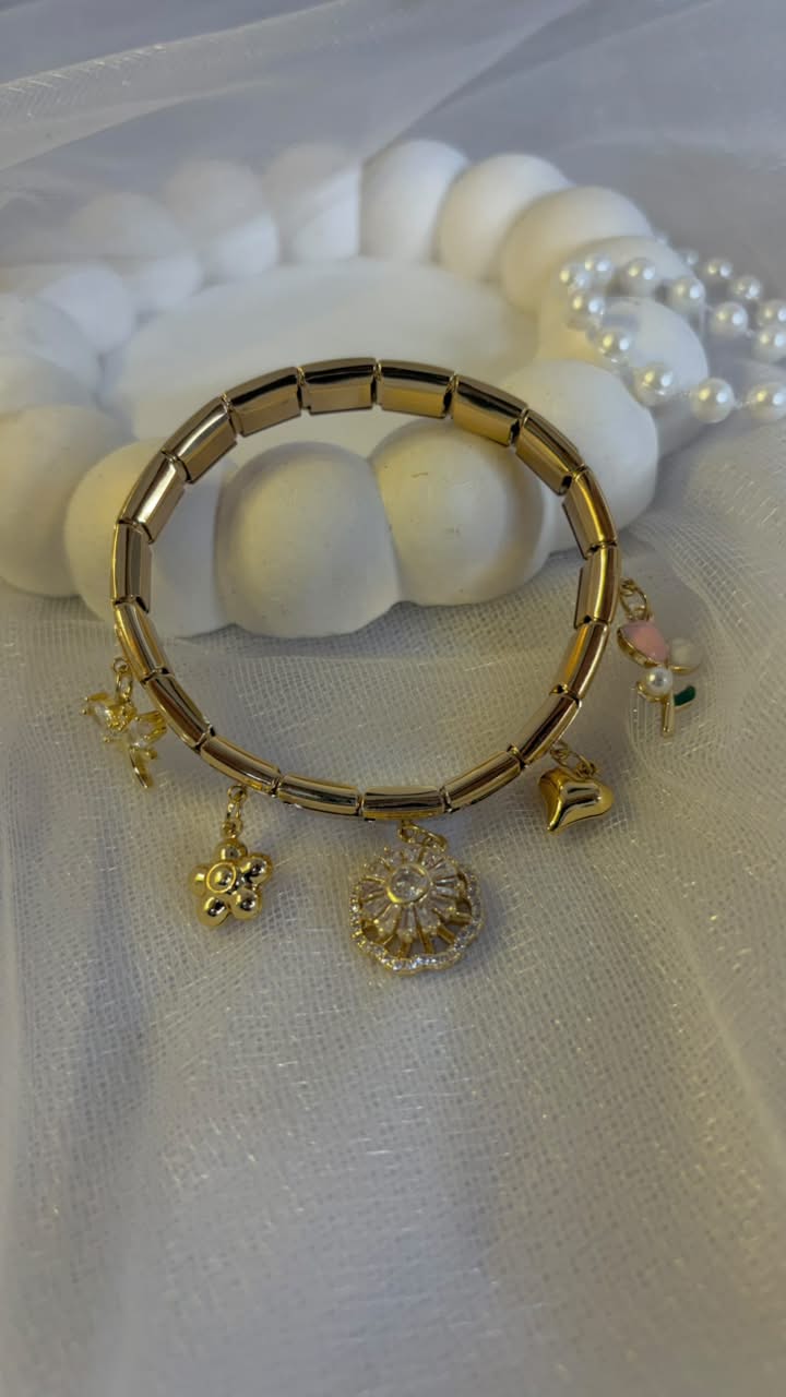 Garden Sparkle Charm Bracelet